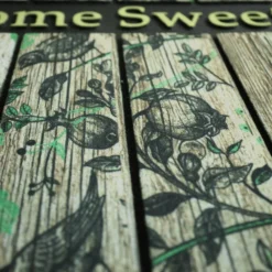 Décoweb DÉCOWEB - Paillasson caoutchouc recyclé 45 x 75 cm - sweet home - oiseaux