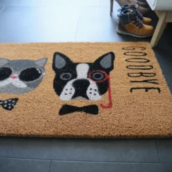 Décoweb Entretien De La Maison | DÉCOWEB - Paillasson coco 45 x 75 cm - chat et chien
