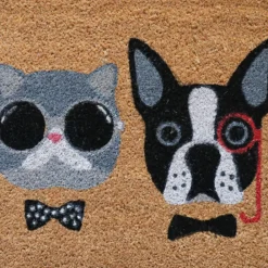 Décoweb Entretien De La Maison | DÉCOWEB - Paillasson coco 45 x 75 cm - chat et chien