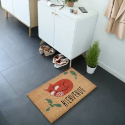 Décoweb Entretien De La Maison | DÉCOWEB - Paillasson coco 45 x 75 cm - renard