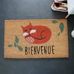 Décoweb Entretien De La Maison | DÉCOWEB - Paillasson coco 45 x 75 cm - renard
