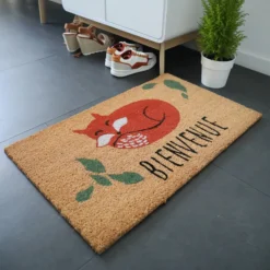Décoweb Entretien De La Maison | DÉCOWEB - Paillasson coco 45 x 75 cm - renard