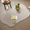 Décoweb DÉCOWEB - Tapis contemporain de forme organique - influence - grège clair - 200 x 300 cm Discount