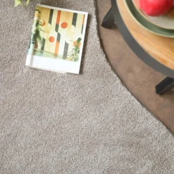 Décoweb DÉCOWEB - Tapis contemporain de forme organique - influence - grège clair - 200 x 300 cm Discount