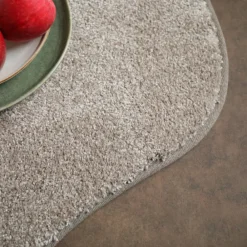 Décoweb DÉCOWEB - Tapis contemporain de forme organique - influence - grège clair - 200 x 300 cm Discount