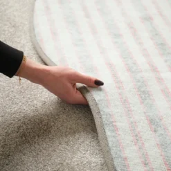 Décoweb DÉCOWEB - Tapis contemporain de forme organique - influence - grège clair - 200 x 300 cm Discount