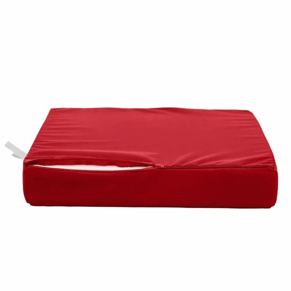 Deco Arts - Coussins pour salon de jardin déhoussable 50x60cm rouge Outlet