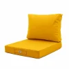 Deco Arts - Coussins pour salon de jardin déhoussable 50x60cm jaune Clearance