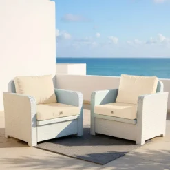 Deco Arts - Coussins pour salon de jardin déhoussable 60x70cm beige Best