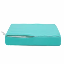 Deco Arts - Coussins pour salon de jardin déhoussable 60x70cm bleu caraïbes Outlet