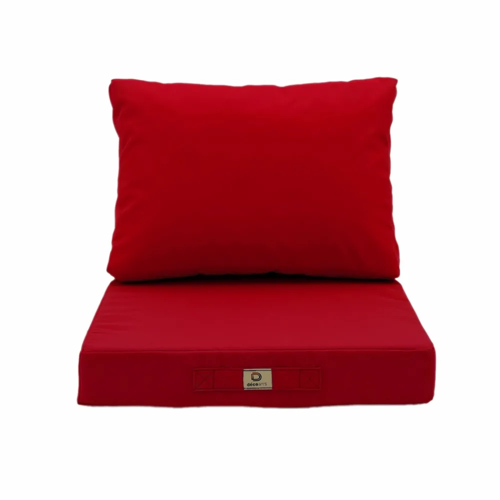 Deco Arts Coussins Extérieurs Et Accessoires | - Coussins pour salon de jardin déhoussable 50x60cm bleu caraïbes