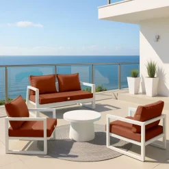 Deco Arts Coussins Extérieurs Et Accessoires | - Coussins pour salon de jardin déhoussable 50x60cm terracotta