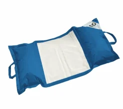 Deco Arts - Pouf piscine en polyester 170x90 cm bleu pétrole Sale