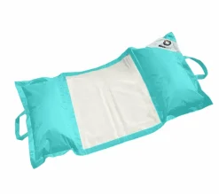 Deco Arts - Pouf piscine en polyester 170x90 cm bleu caraïbes Best