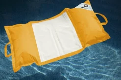 Deco Arts Piscines Et Spas | - Pouf piscine en polyester 170x90 cm jaune miel