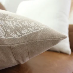 Decostars - - coussin carré motif nature épuré