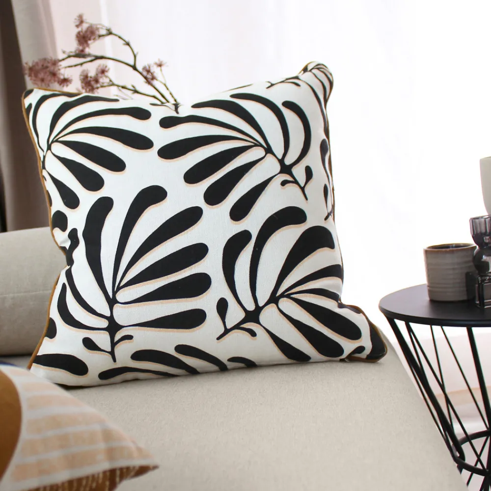 Decostars - - coussin carré déhoussable design abstrait