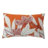 Decostars - - coussin rectangulaire coloré motif exotique Hot