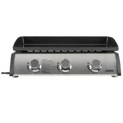 Delta Import - Livoo plancha gaz 7.5kw plaque acier émaillée 62x36cm - doc277-couv Online