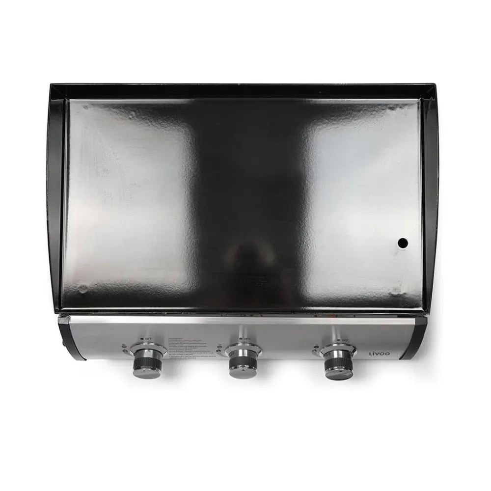 Delta Import - Livoo plancha gaz 7.5kw plaque acier émaillée 62x36cm - doc277-couv Online