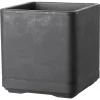 Deroma - Bac cube Cosmo, à réserve d'eau, coloris anthracite - L.38cm
