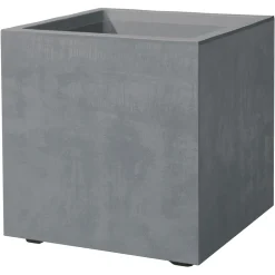 Deroma Pots Et Jardinières | - Bac cubo Millennium, à réserve d'eau, coloris ashgrey - L.25cm