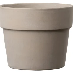Deroma Cache-Pots Et Bacs D'Intérieur|Pots Et Jardinières | - Pot Vaso Perfetto Grafite en terre cuite - H.19,7 x D.24 m