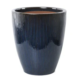 Deroma - Vase Haut Waterfall en terre cuite émaillée - D.32,5xH.37cm Discount