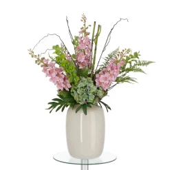 Design Plants Bouquets De Fleurs | - Bouquet artificiel lié à la main yara portland – rose 90cm