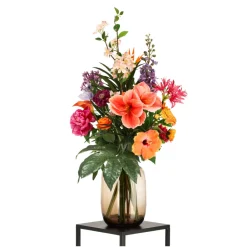 Design Plants Bouquets De Fleurs | - Bouquet artificiel lié à la main tess seattle – orange/violet