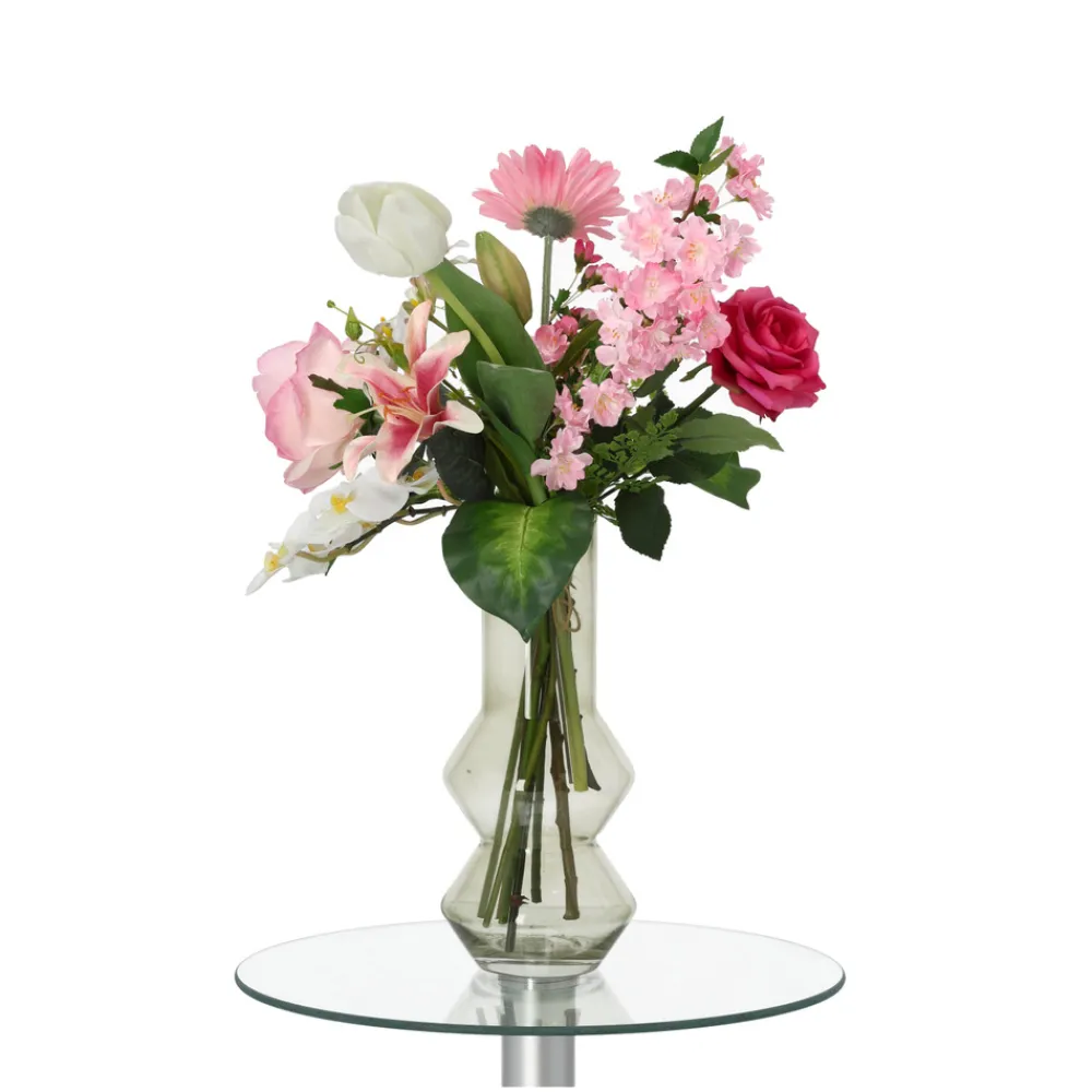 Design Plants Bouquets De Fleurs | - Bouquet artificiel lié à la main charlotte sanne dublin 60cm