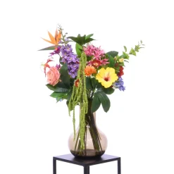 Design Plants - Bouquet artificiel entrelacé sienna valencia coloré Clearance