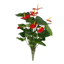 Design Plants - Bouquet d'anthurium artificiel 60 cm rouge New