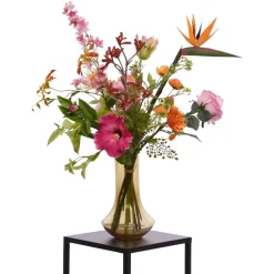 Design Plants Bouquets De Fleurs | - Bouquet d'art artisanal fleur paris - orange/rose