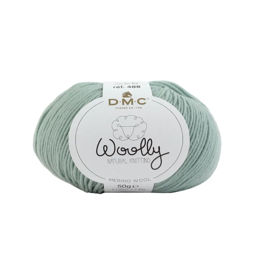 DMC - Pelote Woolly en laine mérinos coloris bleu 137 - 50 g Outlet