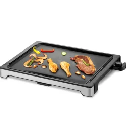 Dolce Casa - Plancha dc-pla-47x37-n thermostat ajustable, grille de table antidérapante, grande capacité pour 8 pers. 55 x 41,5 cm Best