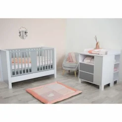 Domiva Objets De Décoration | - Tapis de parc antiderapant 100 x 100 cm lapinou