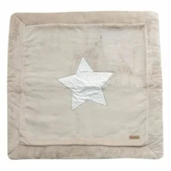 Domiva Objets De Décoration | - Tapis de parc en microfibre - galet - 100 x 100 cm