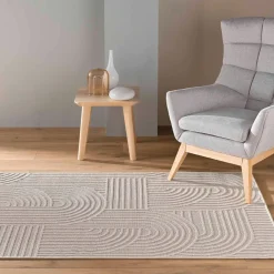 Douceur D'interieur Objets De Décoration | - - tapis ezio graphique tissé avec reliefs