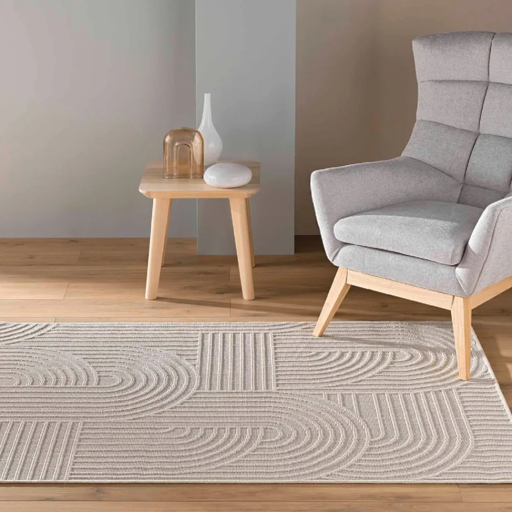 Douceur D'interieur Objets De Décoration | - - tapis ezio graphique tissé avec reliefs