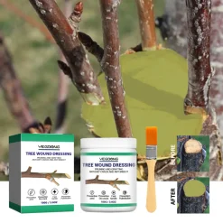 Downypaws Traitement Et Pulvérisation | - Agent cicatrisant pour les arbres 100 g + pinceau