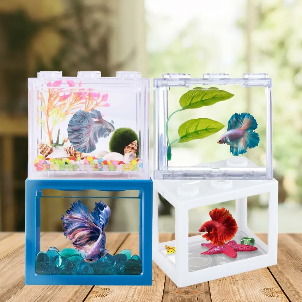 Downypaws - Aquarium betta miniature en acrylique transparent Discount