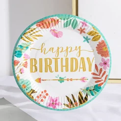 Downypaws - Assiettes d'anniversaire jetables Best