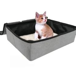 Downypaws Hygiène Et Soins | - Bac à litière pour chat portable