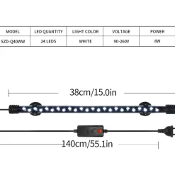 Downypaws - Bande led submersible pour aquarium - éclairage étanche m Outlet