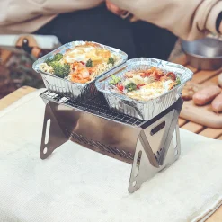 Downypaws - Barbecue pliable en acier inoxydable