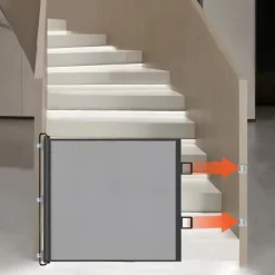 Downypaws - Barrière de protection pliable et portable: filet d'isolement sécuritaire pour chats et chiens Hot