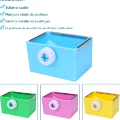 Downypaws Terrariums, Vivariums Et Accessoires | - Bol d'alimentation - coloré et durable