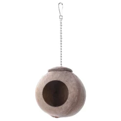 Downypaws - Boîte d'oiseau en coque de noix de coco pour la reproduction et la décoration clauses en chaîne Sale