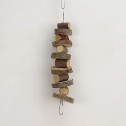 Downypaws - Boucles de bois de pomme pour rongeurs, snacks et jouets de mastication type de journal